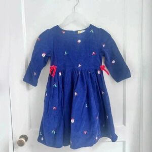 Mini Boden Navy Cord Christmas Party Dress
Starboard Blue Festive LIKE NEW